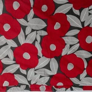 Red Floral Print Duvet Cover - Unbranded